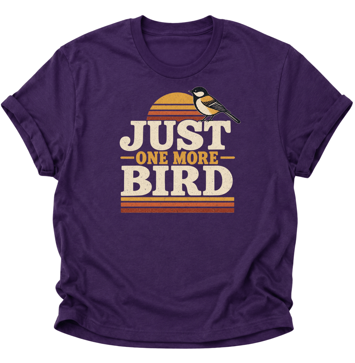 Just One More Bird Unisex T-Shirt Purple - PINE & RIVER
