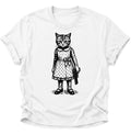 Katze mit Pistole Unisex T-Shirt Weiß - PINE & RIVER