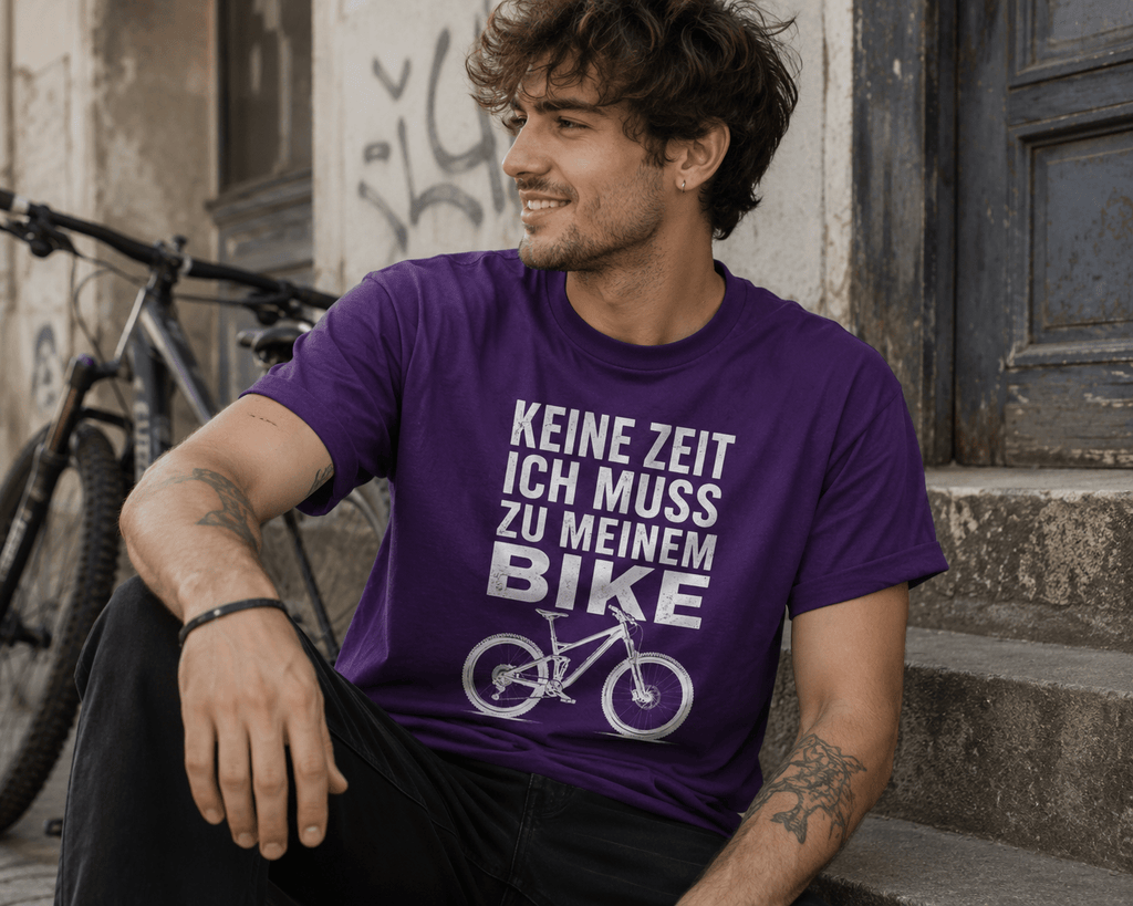 Keine Zeit Bike-Spruch Unisex T-Shirt Forest Green - PINE & RIVER