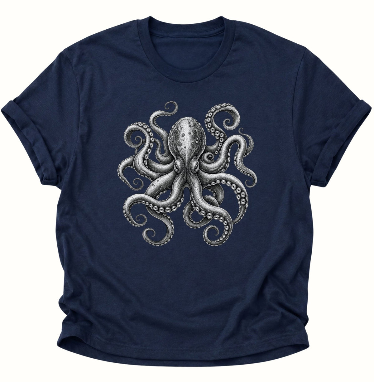 Kraken Unisex T-Shirt Navy Blue - PINE & RIVER