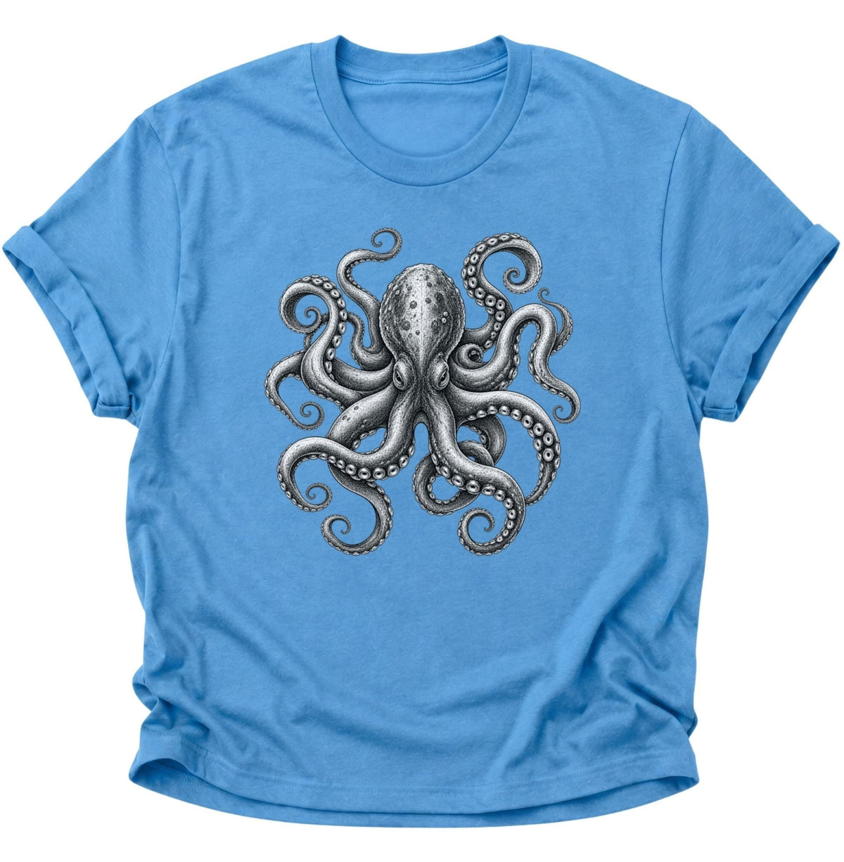 Kraken Unisex T-Shirt Carolina Blue - PINE & RIVER