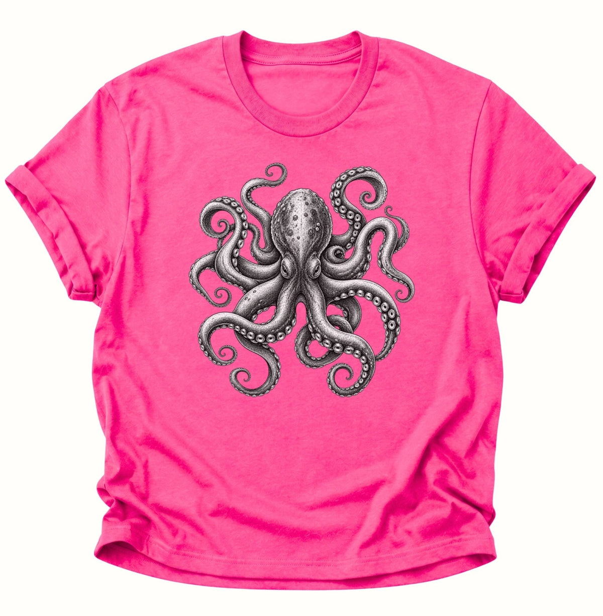 Kraken Unisex T-Shirt Heliconia - PINE & RIVER