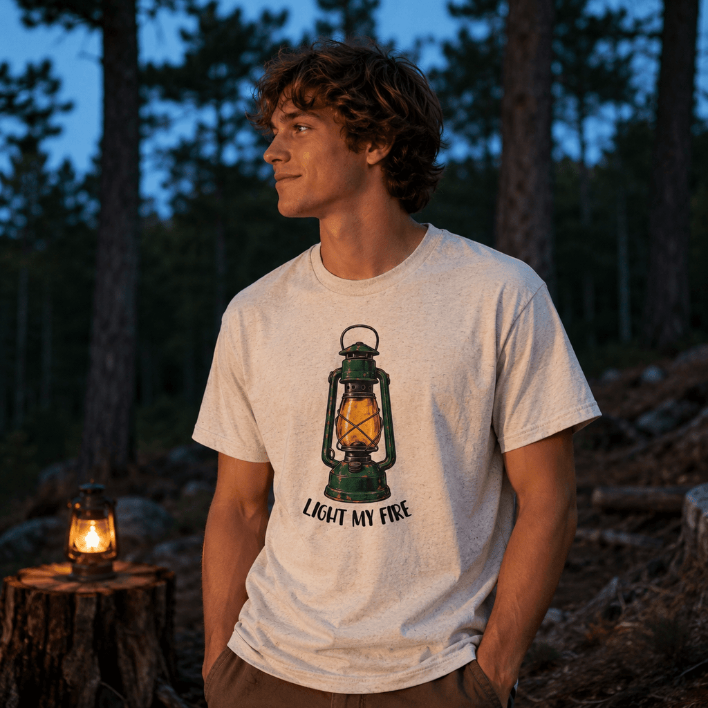 Light My Fire Laterne Unisex T-Shirt Gelb - PINE & RIVER