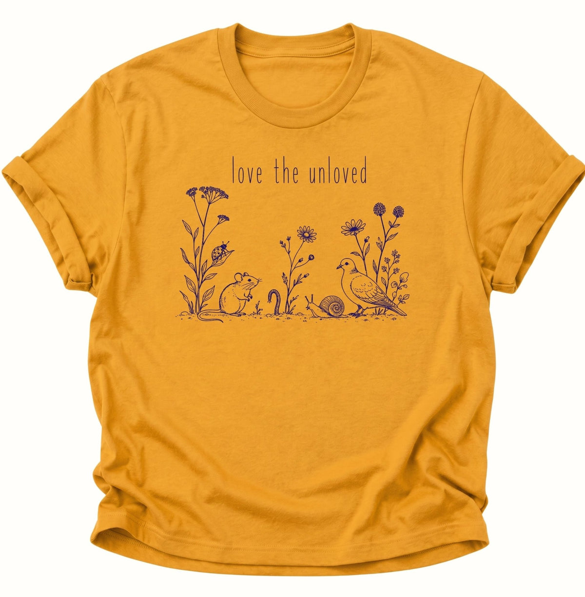 Love the Unloved T-Shirt Unisex T-Shirt Gelb - PINE & RIVER