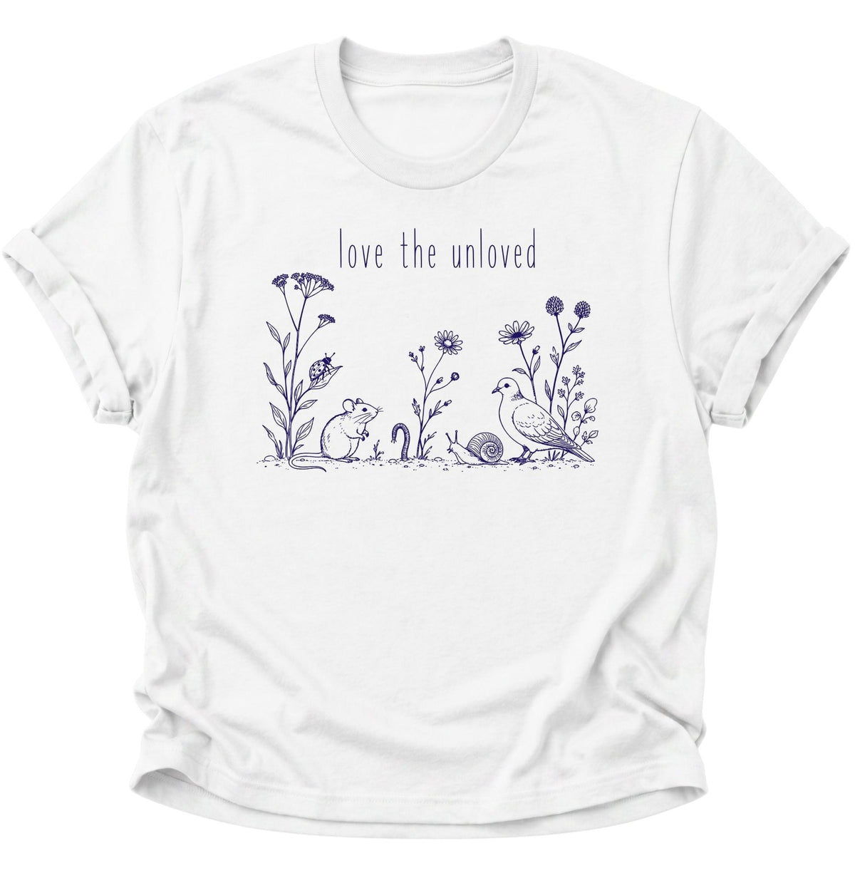 Love the Unloved T-Shirt Unisex T-Shirt Weiß - PINE & RIVER