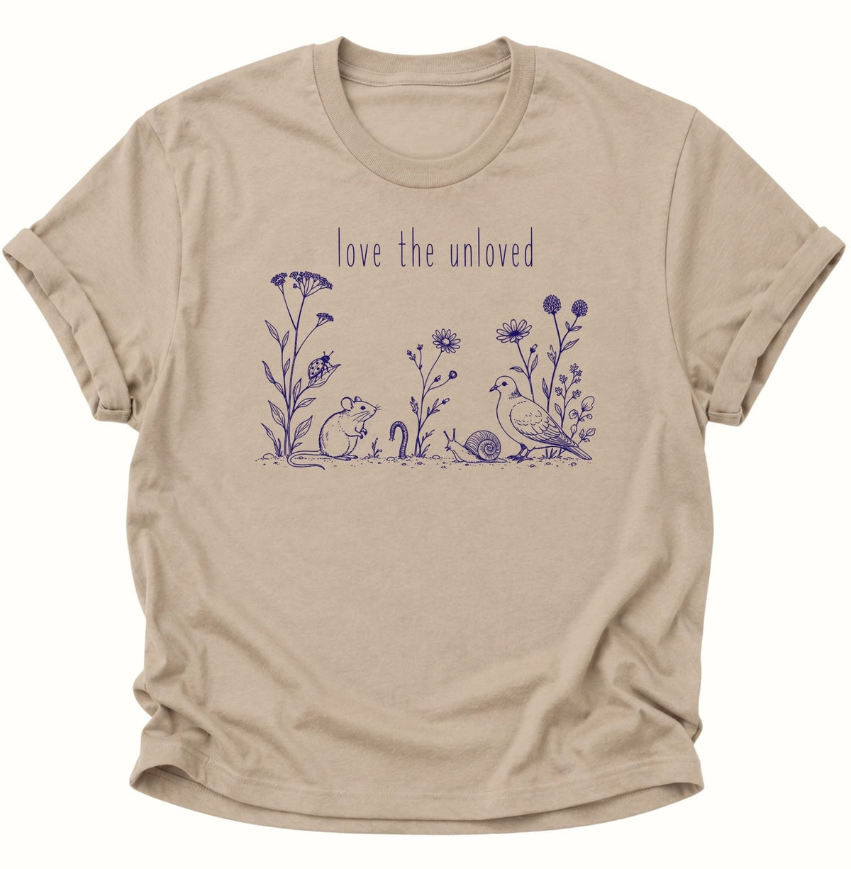 Love the Unloved T-Shirt Unisex T-Shirt Sand - PINE & RIVER
