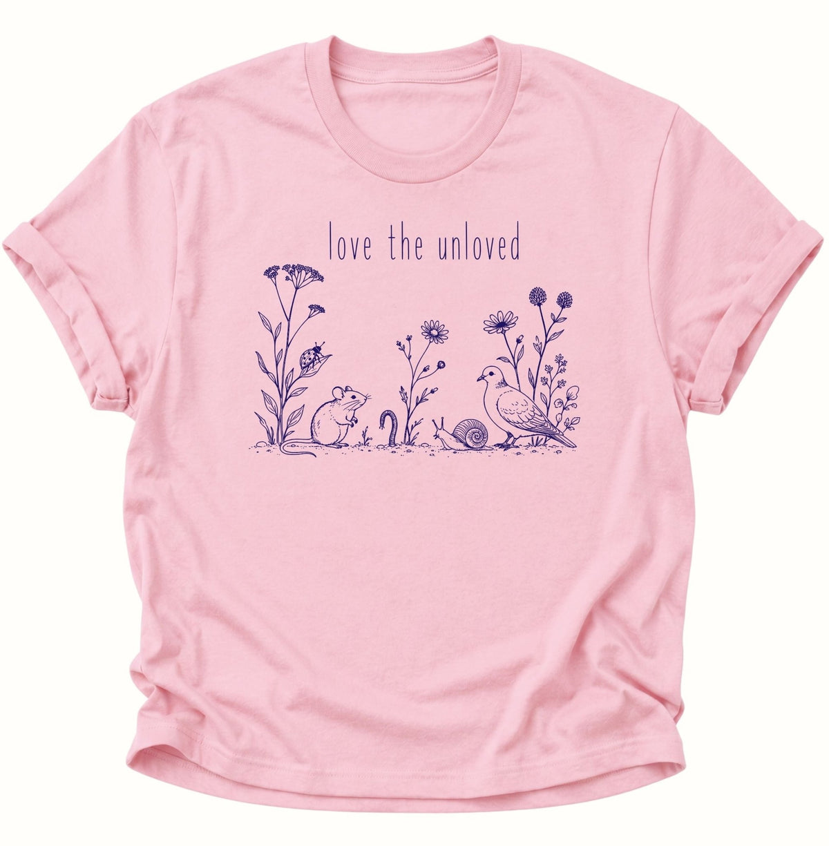 Love the Unloved T-Shirt Unisex T-Shirt Light Pink - PINE & RIVER