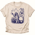 Mädchen und Tiger Vintage Unisex T-Shirt Nature - PINE & RIVER