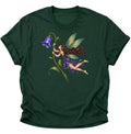 Magische Fee mit Blume Unisex T-Shirt Forest Green - PINE & RIVER