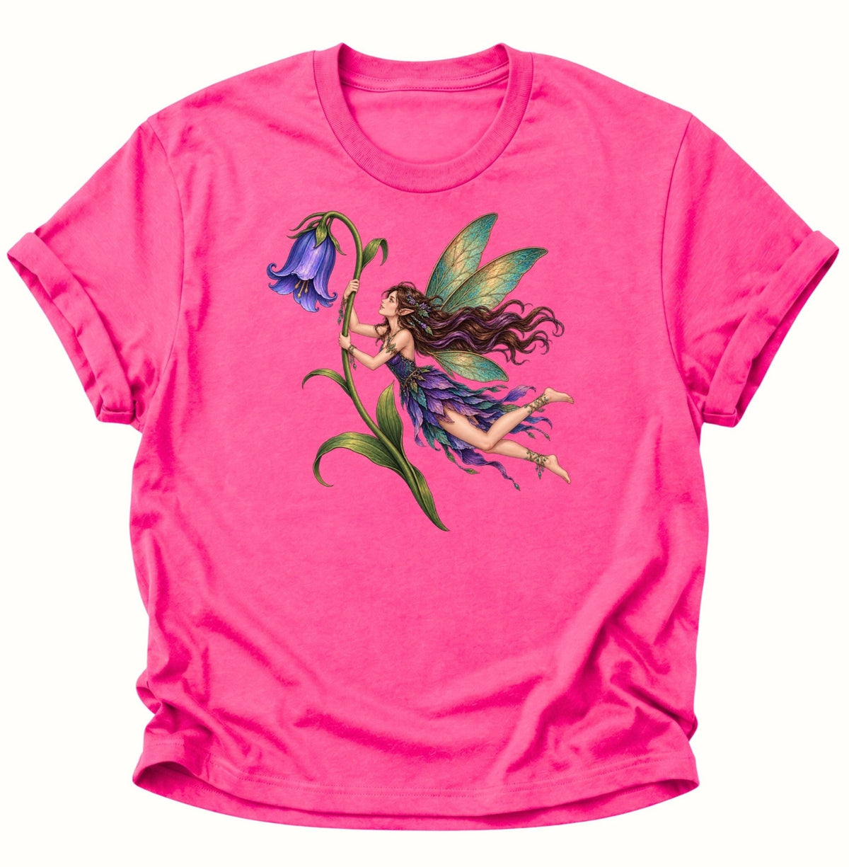 Magische Fee mit Blume Unisex T-Shirt Heliconia - PINE & RIVER