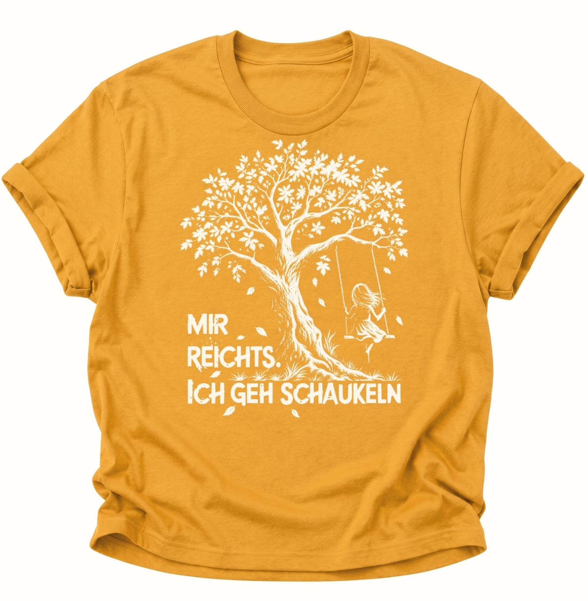 Mir reichts. Ich geh schaukeln Unisex T-Shirt Gelb - PINE & RIVER