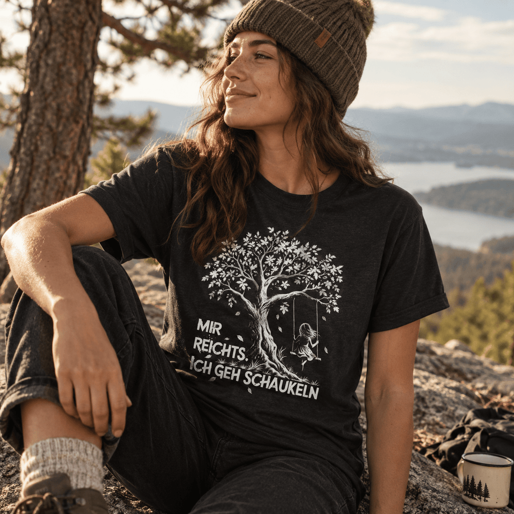 Mir reichts. Ich geh schaukeln Unisex T-Shirt Gelb - PINE & RIVER