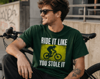 Mountainbike Ride It Like You Stole It Unisex T-Shirt Purple - PINE & RIVER