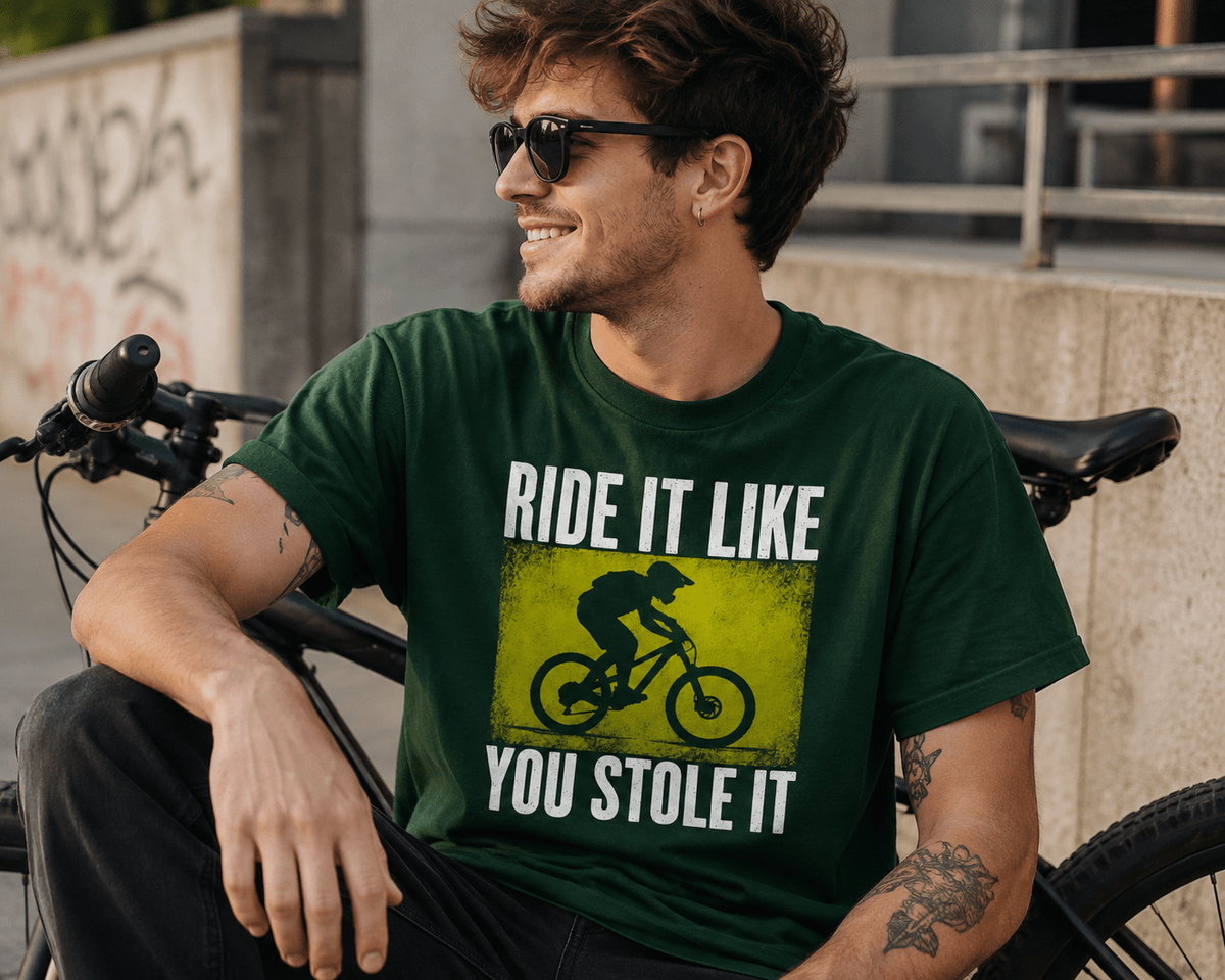 Mountainbike Ride It Like You Stole It Unisex T-Shirt Purple - PINE & RIVER