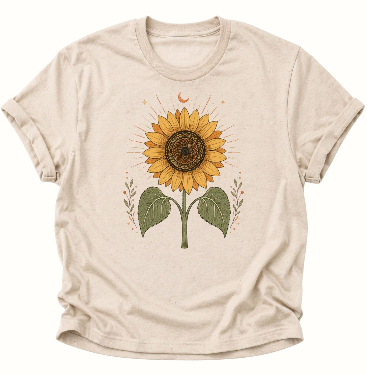 Mystische Sonnenblume Unisex T-Shirt Nature - PINE & RIVER