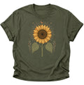 Mystische Sonnenblume Unisex T-Shirt Military Green - PINE & RIVER