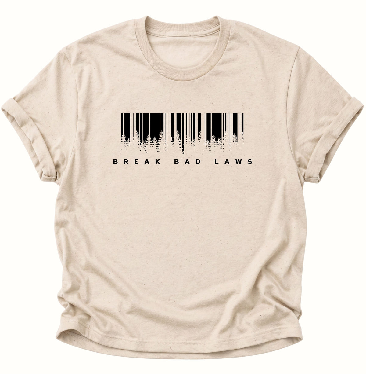 Break Bad Laws Barcode T-Shirt Nature - PINE & RIVER