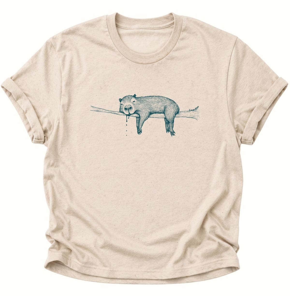 Faules Capybara Carpe Diem Unisex T-Shirt Nature - PINE & RIVER