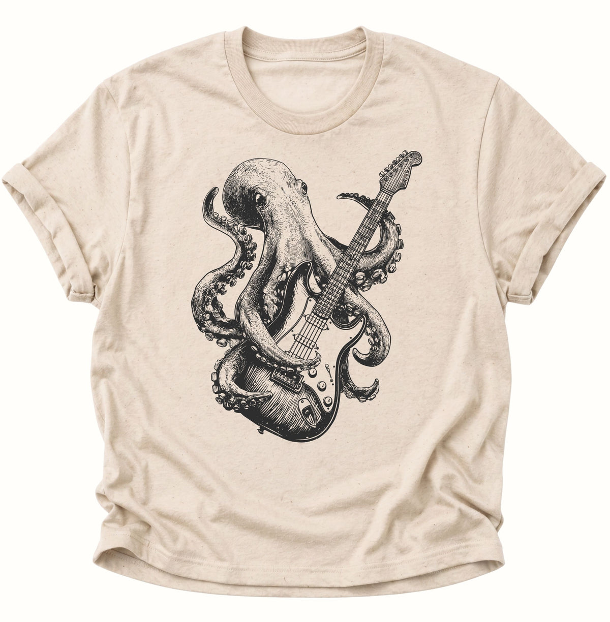 Kraken E-Gitarre Unisex T-Shirt Nature - PINE & RIVER