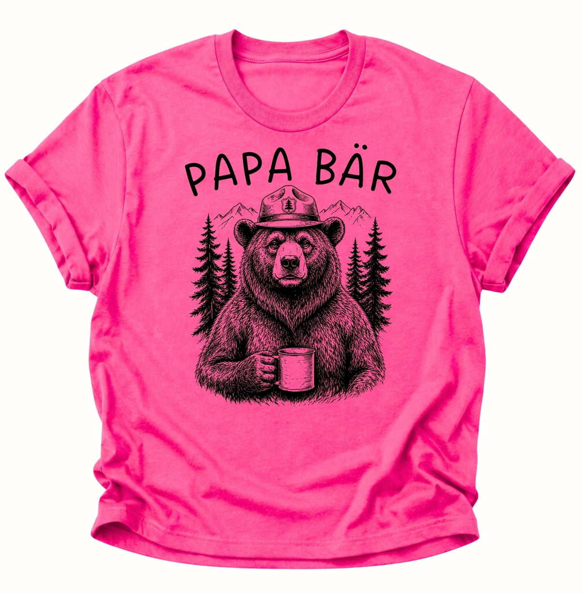 Papa Bär Kaffee Unisex T-Shirt Heliconia - PINE & RIVER