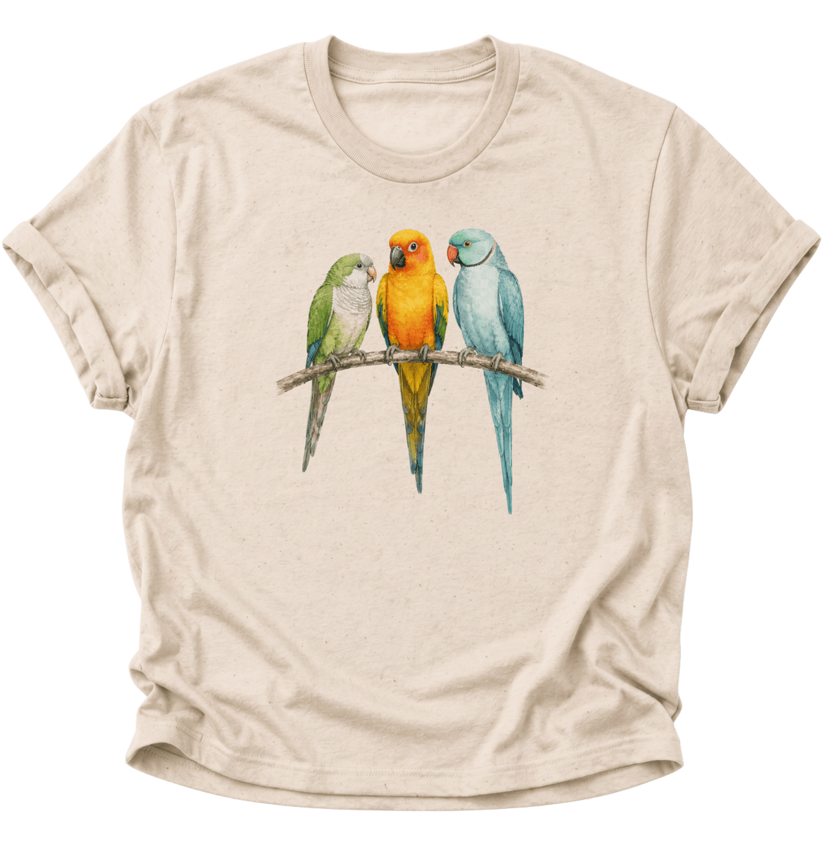 Papagei Bunte Vögel Unisex T-Shirt Nature - PINE & RIVER