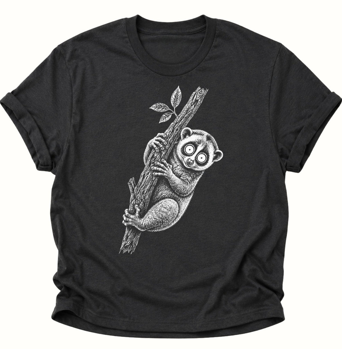 Plumpussi Kleiner Lori Unisex T-Shirt Schwarz - PINE & RIVER