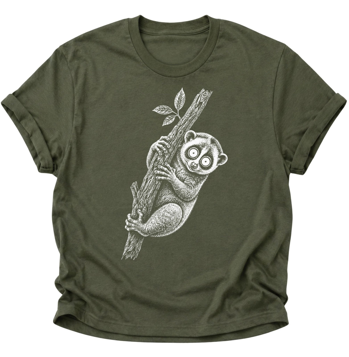 Plumpussi Kleiner Lori Unisex T-Shirt Military Green - PINE & RIVER
