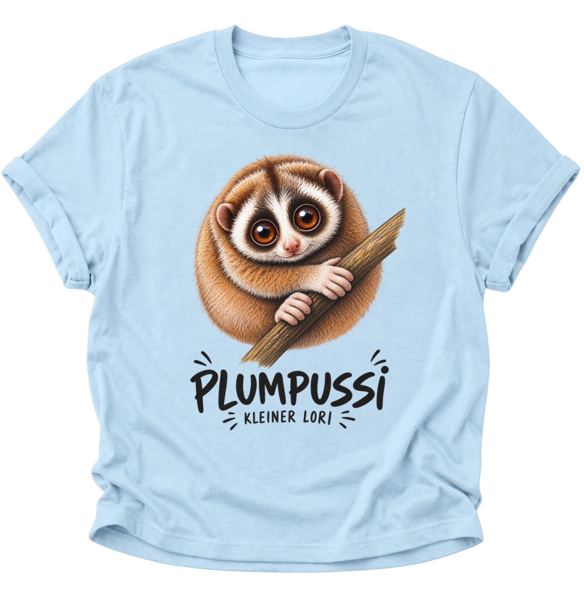 Plumpussi Kleiner Lori Unisex T-Shirt Light Blue - PINE & RIVER