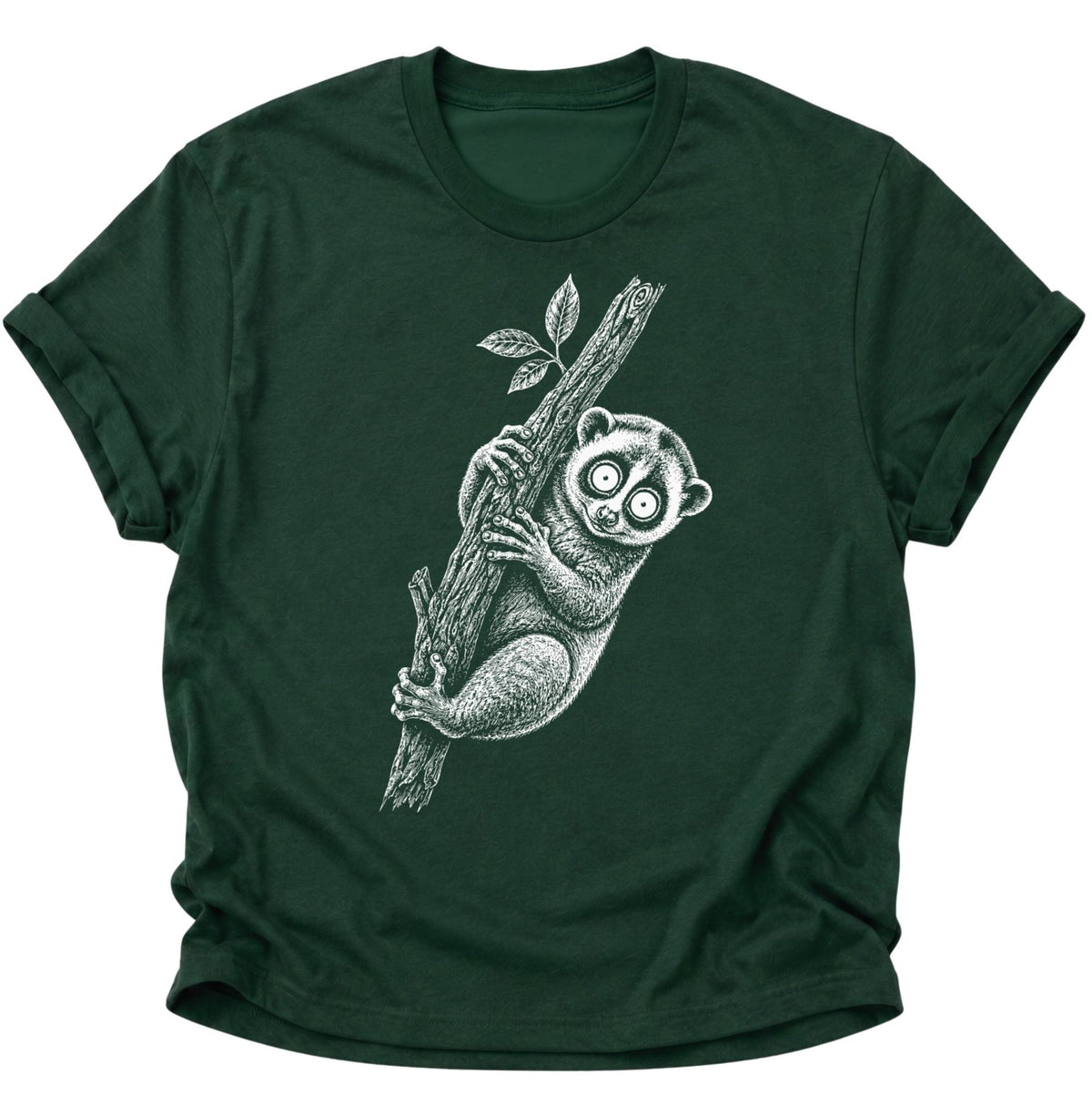 Plumpussi Kleiner Lori Unisex T-Shirt Forest Green - PINE & RIVER