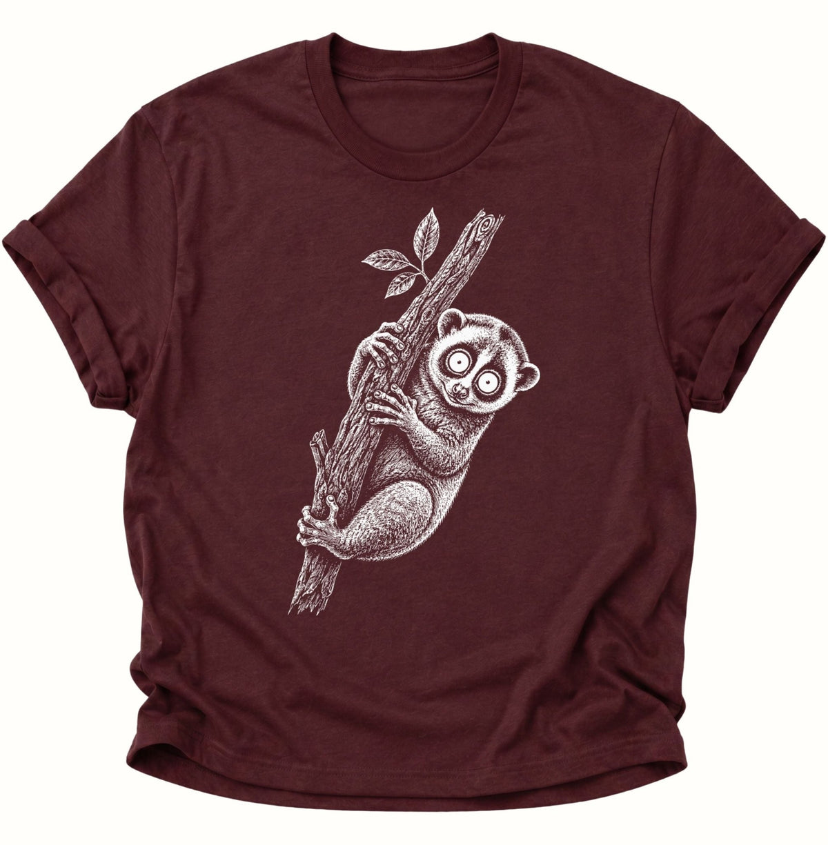 Plumpussi Kleiner Lori Unisex T-Shirt Maroon - PINE & RIVER