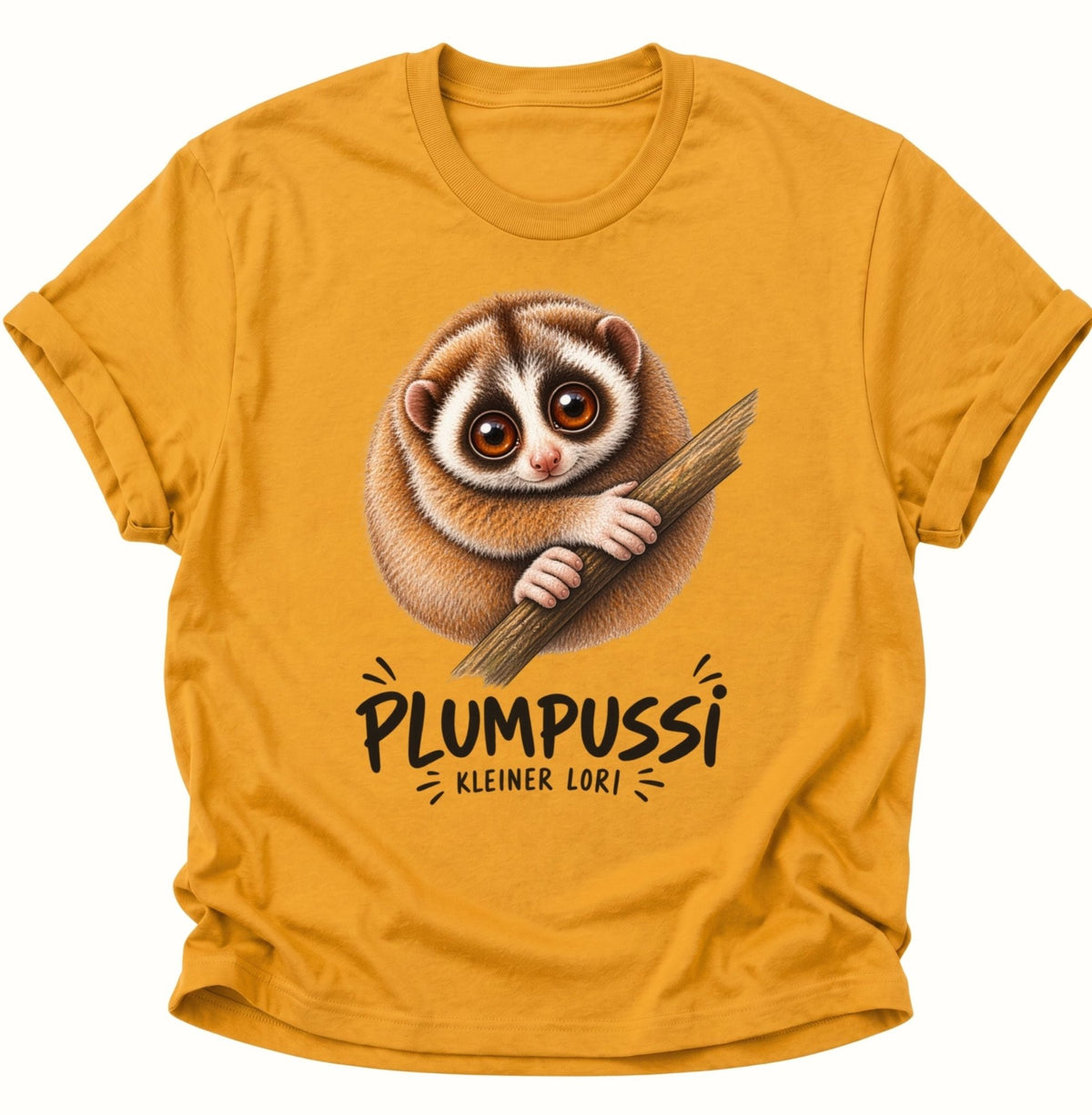 Plumpussi Kleiner Lori Unisex T-Shirt Gelb - PINE & RIVER