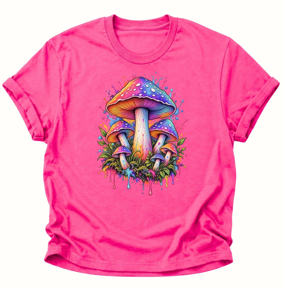 Psychedelische Pilze Unisex T-Shirt Heliconia - PINE & RIVER