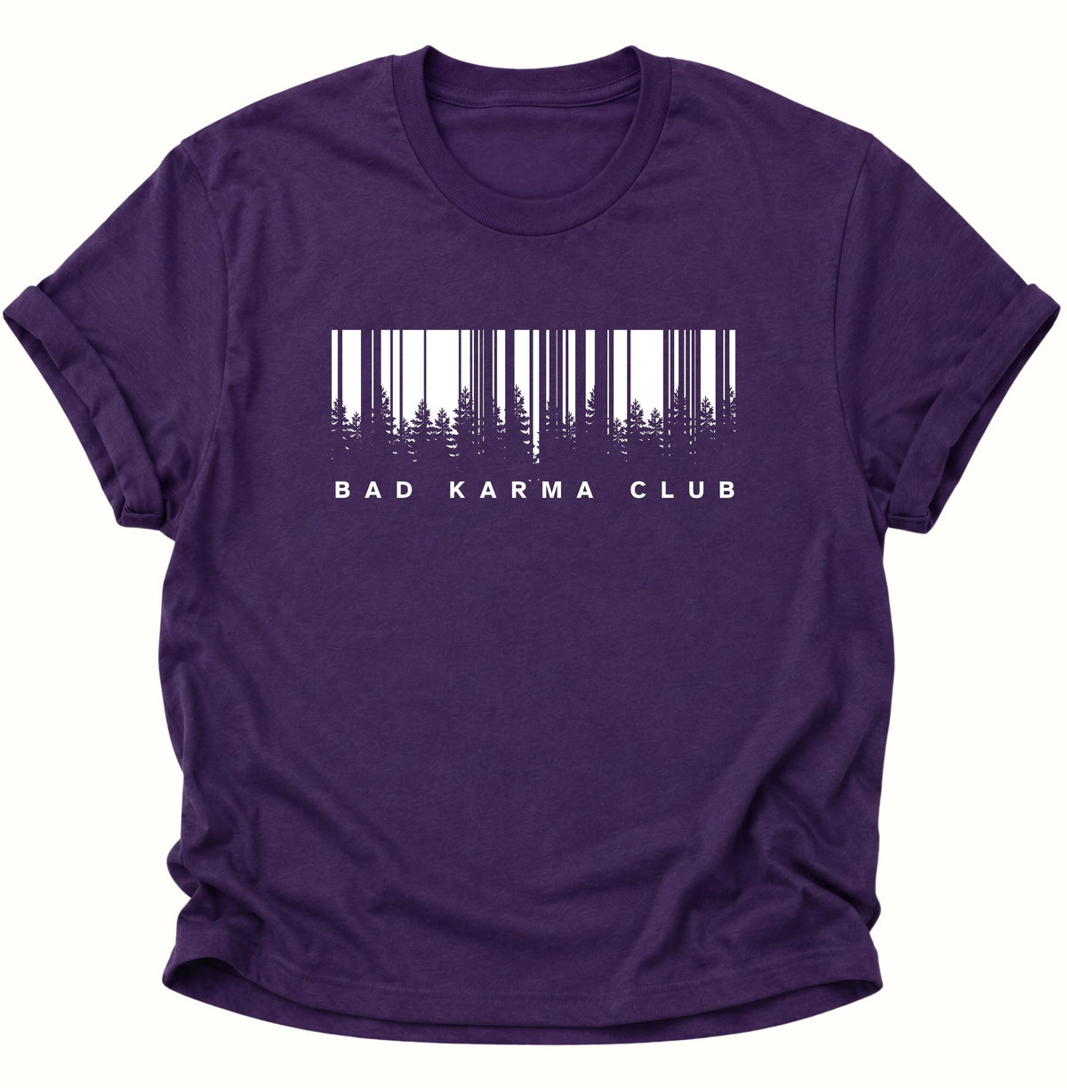 Bad Karma Club Unisex T-Shirt Purple - PINE & RIVER