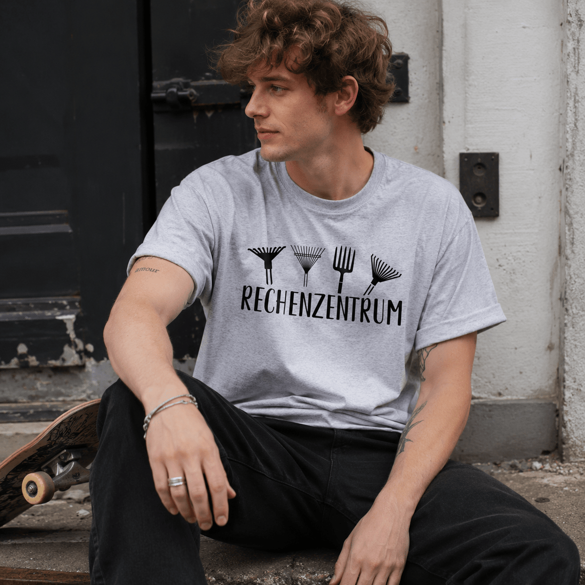 Rechenzentrum Gartenmotiv Unisex T-Shirt Light Pink - PINE & RIVER