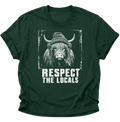 Respect The Locals Hochlandrind Unisex T-Shirt Forest Green - PINE & RIVER