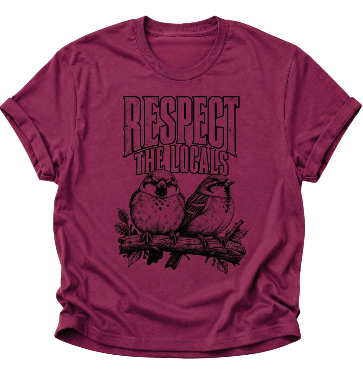 Respect The Locals Spatzen Unisex T-Shirt Cardinal Red - PINE & RIVER