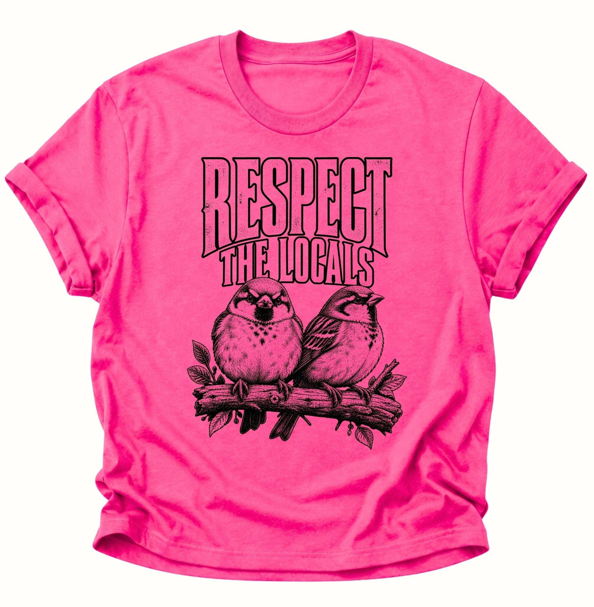 Respect The Locals Spatzen Unisex T-Shirt Heliconia - PINE & RIVER