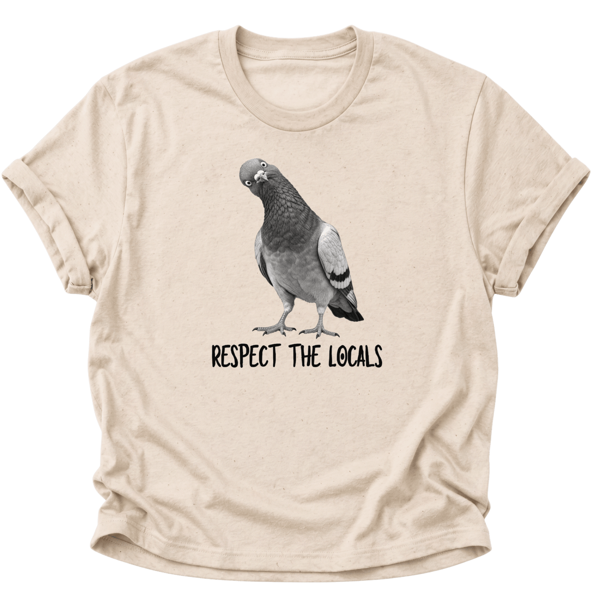 Respect The Locals Taube Unisex T-Shirt Nature - PINE & RIVER