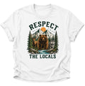 Respect The Locals Waldtiere Unisex T-Shirt Weiß - PINE & RIVER