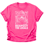 Respect The Locals Wildschwein Unisex T-Shirt Navy Blue - PINE & RIVER