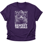 Respect The Locals Wildschwein Unisex T-Shirt Navy Blue - PINE & RIVER