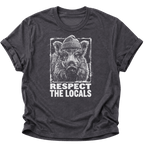 Respect The Locals Wildschwein Unisex T-Shirt Navy Blue - PINE & RIVER
