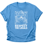 Respect The Locals Wildschwein Unisex T-Shirt Navy Blue - PINE & RIVER