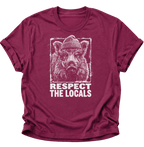 Respect The Locals Wildschwein Unisex T-Shirt Navy Blue - PINE & RIVER