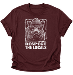 Respect The Locals Wildschwein Unisex T-Shirt Navy Blue - PINE & RIVER