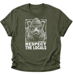 Respect The Locals Wildschwein Unisex T-Shirt Navy Blue - PINE & RIVER