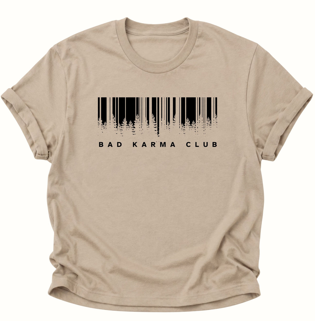 Bad Karma Club Unisex T-Shirt Sand - PINE & RIVER