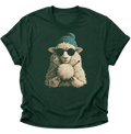 Schaf mit Wollknäuel Unisex T-Shirt Forest Green - PINE & RIVER