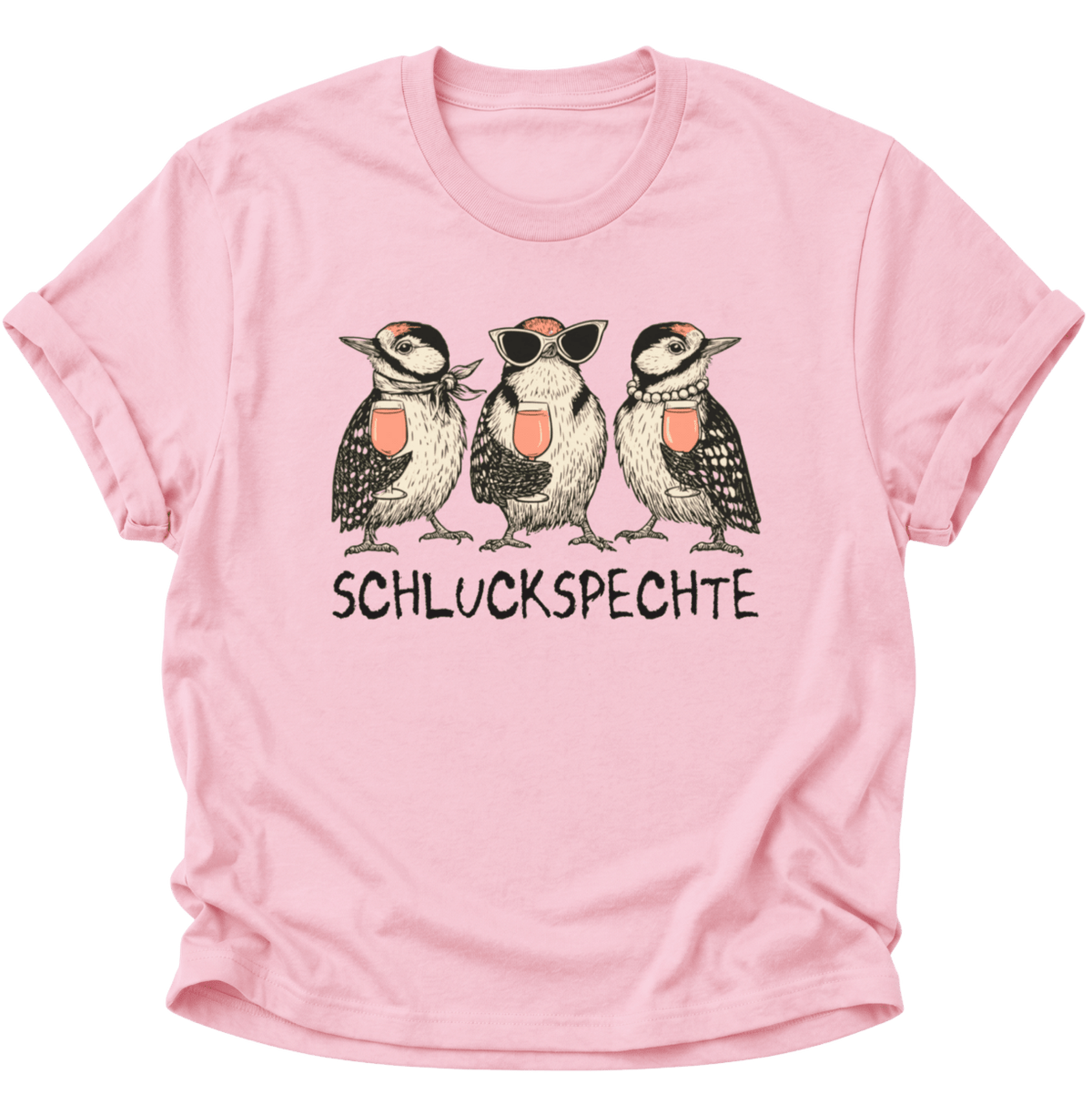 Schluckspechte Unisex T-Shirt Light Pink - PINE & RIVER