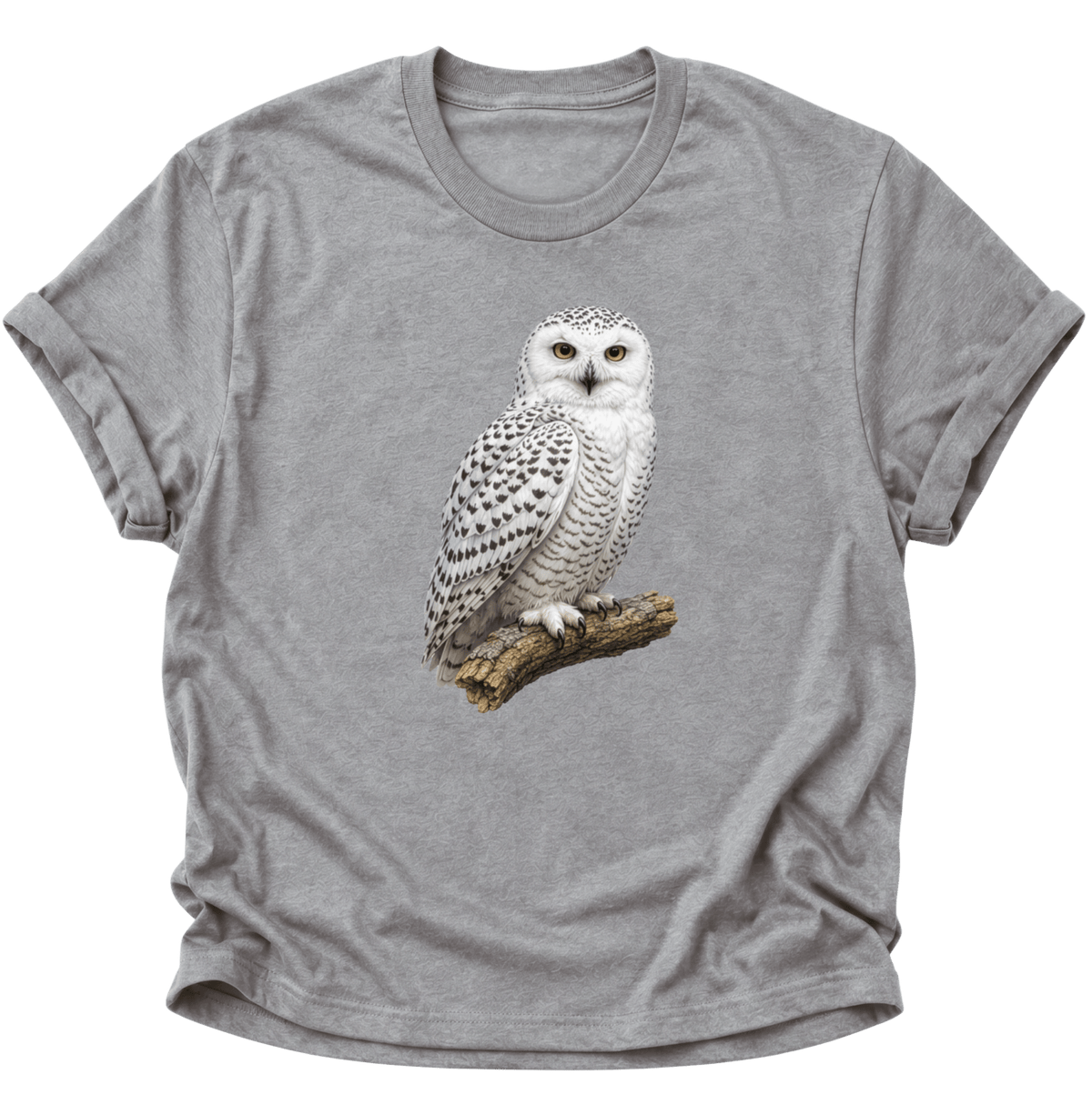 Schneeeule Unisex T-Shirt Sport Grey - PINE & RIVER
